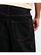 Ninth Hall Astray Pink & Black Thunderhead Wash Ultra Wide Patchwork Jeans - Thumbnail image 6 of 9