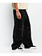 Ninth Hall Astray Pink & Black Thunderhead Wash Ultra Wide Patchwork Jeans - Thumbnail image 8 of 9