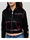 Ninth Hall Avani Black Thermal Crop Zip Hoodie - Thumbnail image 4 of 6