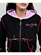 Ninth Hall Avani Black Thermal Crop Zip Hoodie - Thumbnail image 5 of 6