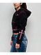 Ninth Hall Avani Black Thermal Crop Zip Hoodie - Thumbnail image 6 of 6