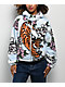 Ninth Hall Aven Tiger Cherry White & Blue Sherpa Zip Hoodie - Thumbnail image 1 of 4