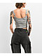 Ninth Hall Avivah Grey Ribbed Corset Tank Top - Thumbnail image 2 of 4