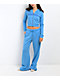 Ninth Hall Baddie Talk Blue Wide Leg Sweatpants - Thumbnail image 5 of 5