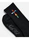 Ninth Hall Bejeweled Rhinestone Black Crew Socks - Thumbnail image 2 of 2