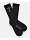 Ninth Hall Bejeweled Rhinestone Black Crew Socks - Thumbnail image 1 of 2