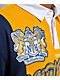 Ninth Hall Benchmark Red, Navy & Yellow Boxy Rugby Shirt - Thumbnail image 4 of 8