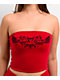 Ninth Hall Bianca Jester Red Tube Top - Thumbnail image 3 of 6