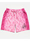 Ninth Hall Billie Lace Print Pink Mesh Shorts - Thumbnail image 4 of 4
