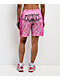 Ninth Hall Billie Lace Print Pink Mesh Shorts - Thumbnail image 1 of 4