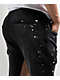 Ninth Hall Black & Tan Wash Stacked Flare Sweatpants - Thumbnail image 6 of 6