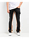 Ninth Hall Black & Tan Wash Stacked Flare Sweatpants - Thumbnail image 1 of 6