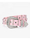 Ninth Hall Bling It On Pink Western Belt - Thumbnail image 1 of 2