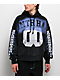 Ninth Hall Bloodshot Black Wash Crop Hoodie - Thumbnail image 1 of 7