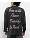 Ninth Hall Born In Flames Vintage Black Long Sleeve T-Shirt - Thumbnail image 2 of 4