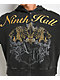 Ninth Hall Brothers Black Wash Crop Zip Hoodie - Thumbnail image 3 of 10