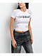 Ninth Hall Carina Angel White Crop T-Shirt - Thumbnail image 1 of 3