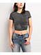 Ninth Hall Carina Grey Crop T-Shirt - Thumbnail image 1 of 4