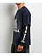 Ninth Hall Champions Navy & Black Wash 2fer Long Sleeve T-Shirt - Thumbnail image 5 of 5