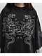 Ninth Hall Ciara Snake Black Wash Oversized Boxy T-Shirt - Thumbnail image 2 of 4