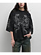 Ninth Hall Ciara Snake Black Wash Oversized Boxy T-Shirt - Thumbnail image 1 of 4