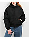 Ninth Hall Colby Black Hooded Bomber Jacket - Thumbnail image 3 of 5