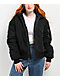 Ninth Hall Colby Black Hooded Bomber Jacket - Thumbnail image 1 of 5