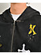 Ninth Hall Cross Black Wash Crop Zip Hoodie - Thumbnail image 4 of 9