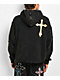 Ninth Hall Cross Black Wash Crop Zip Hoodie - Thumbnail image 2 of 9
