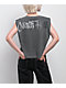 Ninth Hall Cross My Heart Charcoal Crop Tank Top - Thumbnail image 2 of 4