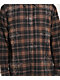 Ninth Hall Cross Rhinestone Brown & Black Boxy Flannel Shirt - Thumbnail image 3 of 6