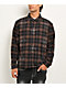 Ninth Hall Cross Rhinestone Brown & Black Boxy Flannel Shirt - Thumbnail image 5 of 6