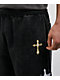 Ninth Hall Crosses Black Wash Baggy Sweatpants - Thumbnail image 3 of 7