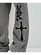 Ninth Hall Crosses Grey Wash Stacked Flare Sweatpants - Thumbnail image 5 of 5