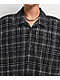 Ninth Hall Crosses and Rhinestones Grey Boxy Long Sleeve Flannel Shirt - Thumbnail image 3 of 4