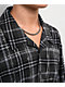Ninth Hall Crosses and Rhinestones Grey Boxy Long Sleeve Flannel Shirt - Thumbnail image 4 of 4