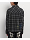 Ninth Hall Crosses and Rhinestones Grey Boxy Long Sleeve Flannel Shirt - Thumbnail image 2 of 4