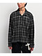 Ninth Hall Crosses and Rhinestones Grey Boxy Long Sleeve Flannel Shirt - Thumbnail image 1 of 4