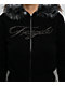 Ninth Hall Crystal Black Zip Sweater - Thumbnail image 3 of 5