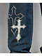 Ninth Hall Defender Applique Crosses Reverent Blue Flare Jeans - Thumbnail image 4 of 7