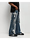 Ninth Hall Defender Applique Crosses Reverent Blue Flare Jeans - Thumbnail image 7 of 7