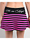 Ninth Hall Delilah Pink & Black Stripe Fold Over Skirt - Thumbnail image 3 of 5