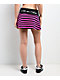 Ninth Hall Delilah Pink & Black Stripe Fold Over Skirt - Thumbnail image 1 of 5