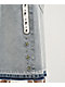 Ninth Hall Detain Light Blue Wash Ultra Loose Fit Shorts - Thumbnail image 5 of 8