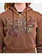 Ninth Hall Divine Conflict Brown Crop Zip Hoodie - Thumbnail image 3 of 4