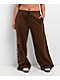 Ninth Hall Divine Conflict Brown Wide Leg Sweatpants - Thumbnail image 3 of 8