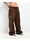 Ninth Hall Divine Conflict Brown Wide Leg Sweatpants - Thumbnail image 8 of 9