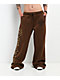 Ninth Hall Divine Conflict Brown Wide Leg Sweatpants - Thumbnail image 1 of 8