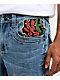 Ninth Hall Eagle Signal Fracture Stacked Flare Jeans - Thumbnail image 7 of 8