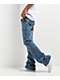 Ninth Hall Eagle Signal Fracture Stacked Flare Jeans - Thumbnail image 4 of 8